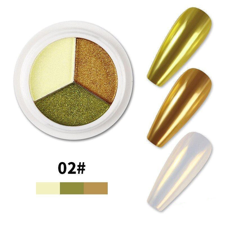 Solid Mirror Chrome 3 Colour Pigments - NSI Australia