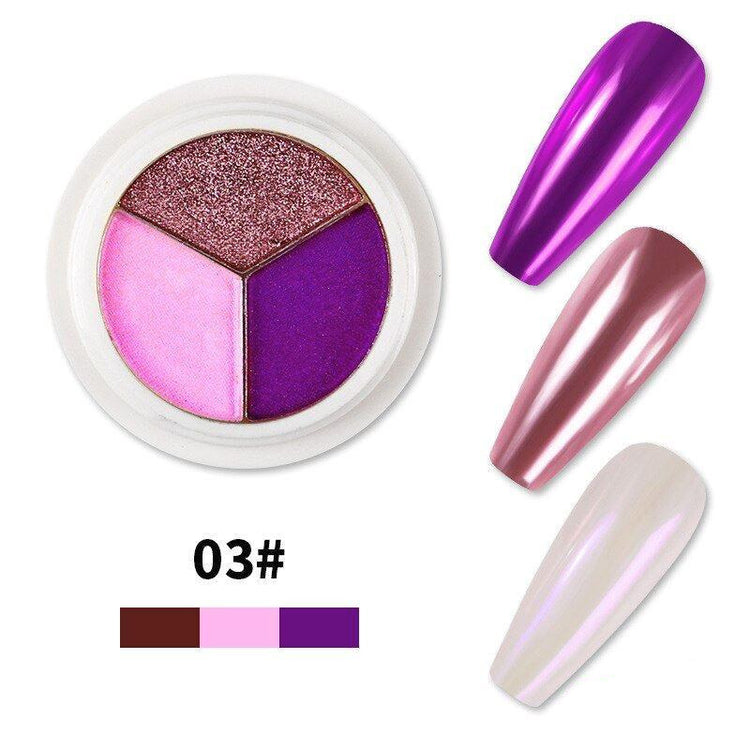 Solid Mirror Chrome 3 Colour Pigments - NSI Australia