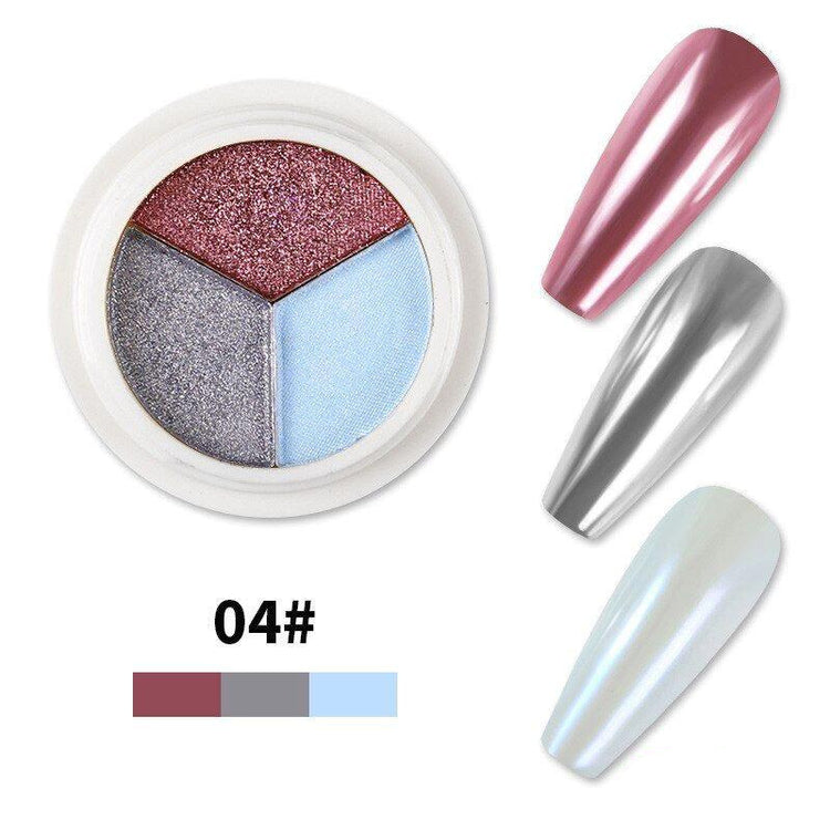 Solid Mirror Chrome 3 Colour Pigments - NSI Australia