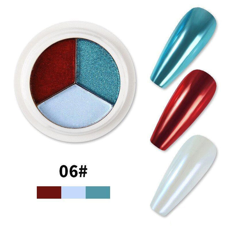 Solid Mirror Chrome 3 Colour Pigments - NSI Australia