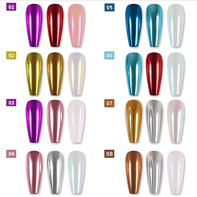 Solid Mirror Chrome 3 Colour Pigments - NSI Australia