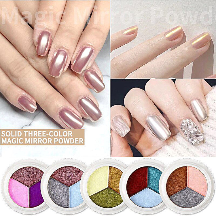 Solid Mirror Chrome 3 Colour Pigments - NSI Australia