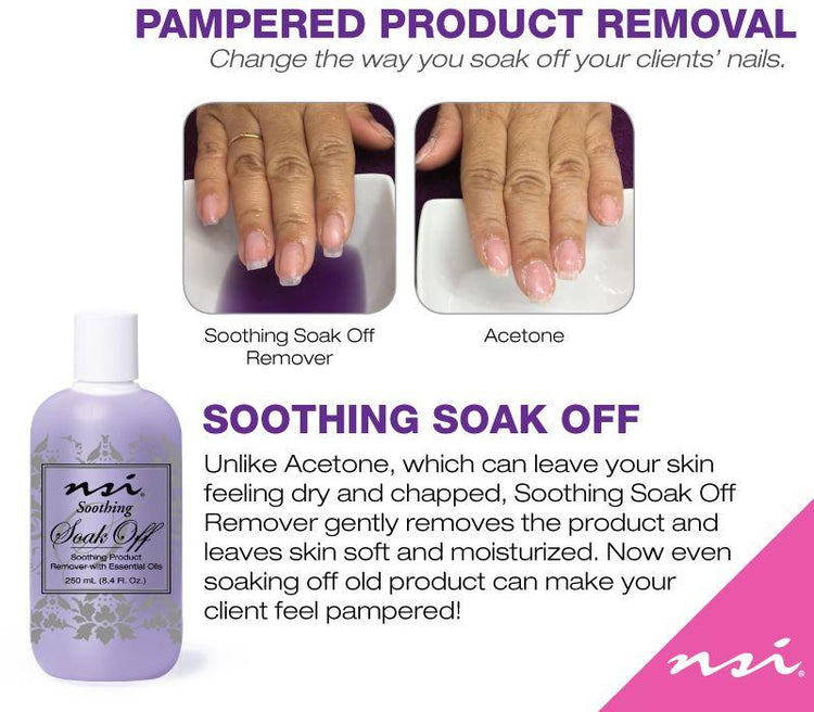 SOOTHING SOAK OFF Gel Polish Remover - NSI Australia