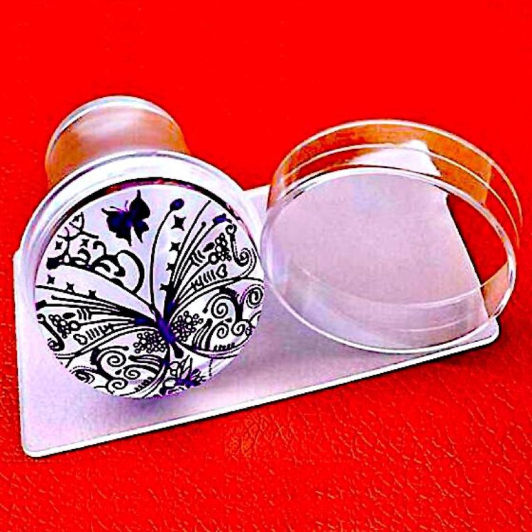 Stamper & Scraper (Clear - Large Diameter 4cm) - NSI Australia