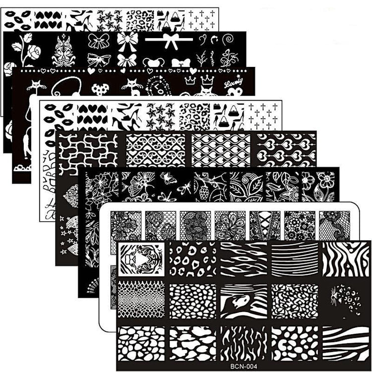 Stamping Plates Nail Art Designs 12cm x 6cm- NSI Australia