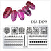 Stamping Plates Nail Art Designs (Serie OM-D) - NSI Australia