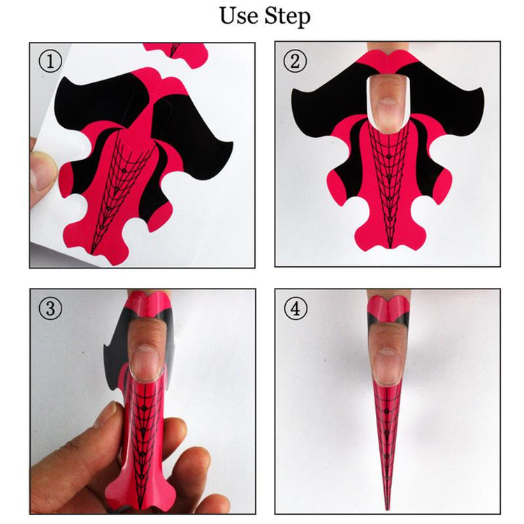 Stiletto Pink Nail Forms - NSI Australia
