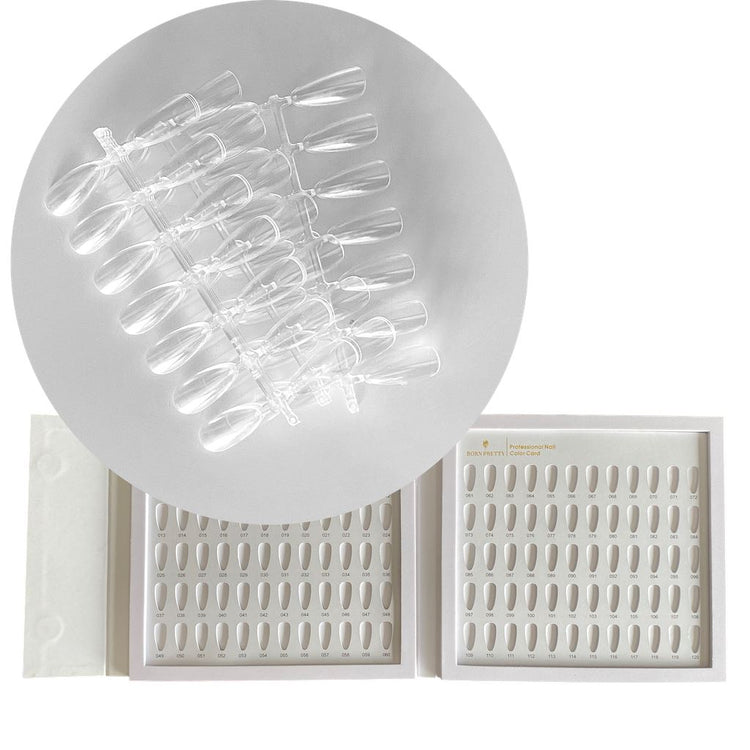 Tips For BORN PRETTY Colour Display Book - 126 Clear Tips - NSI Australia