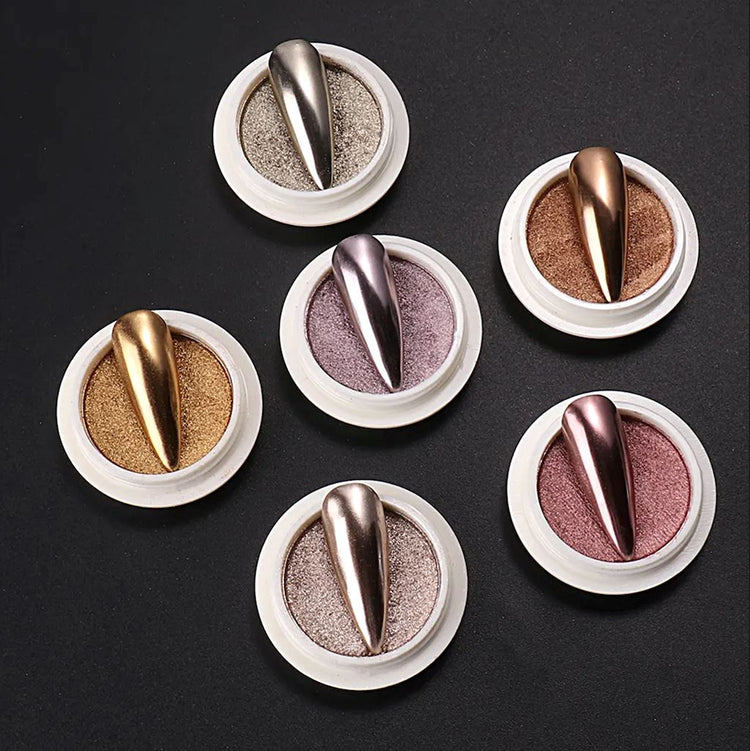 Titanium Mirror Chrome Nail Powder - NSI Australia