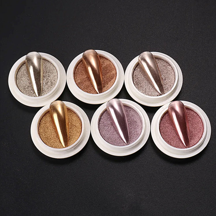 Titanium Mirror Chrome Nail Powder - NSI Australia