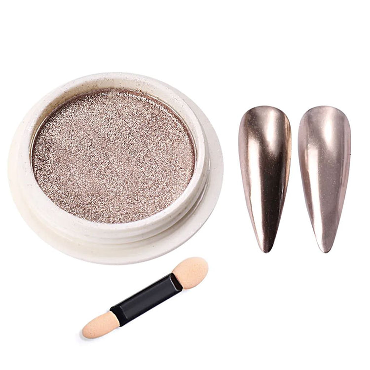Titanium Mirror Chrome Nail Powder - NSI Australia