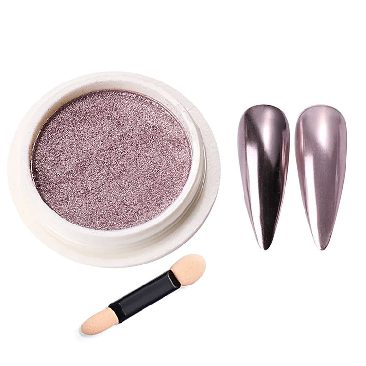 Titanium Mirror Chrome Nail Powder - NSI Australia