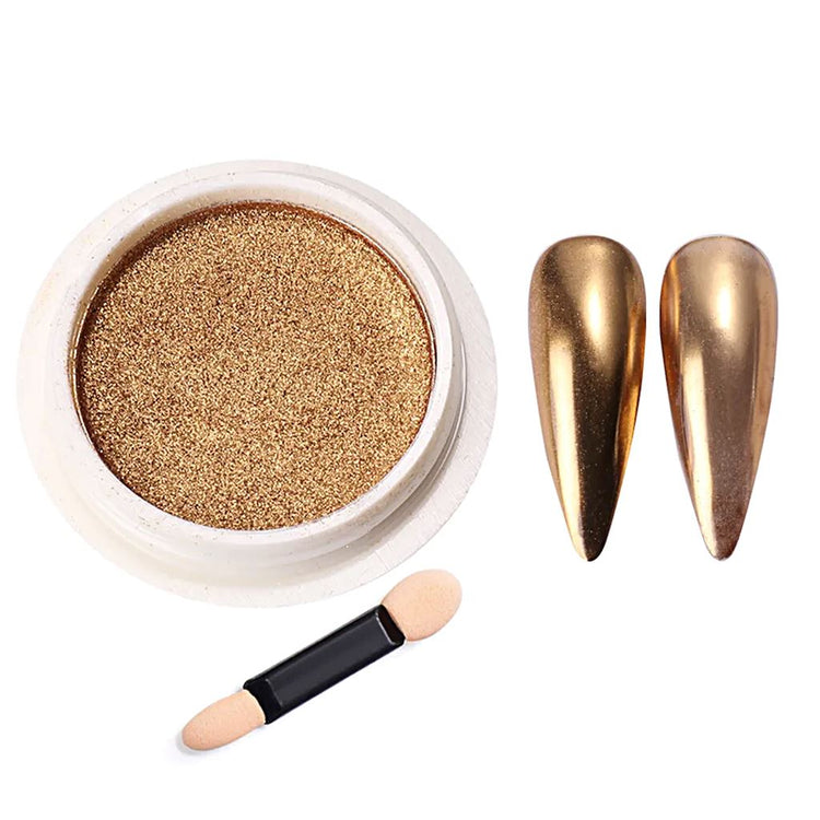Titanium Mirror Chrome Nail Powder - NSI Australia
