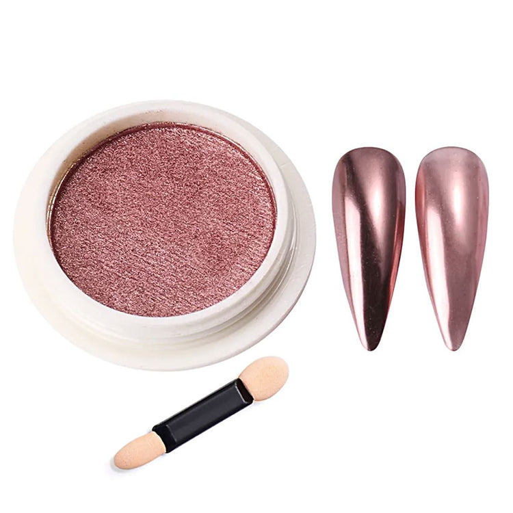 Titanium Mirror Chrome Nail Powder - NSI Australia