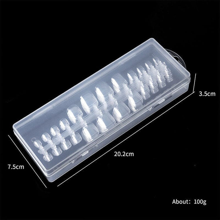 TOE Nail Tips - Clear Tray 240ct - NSI Australia