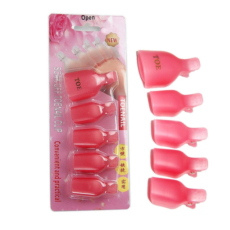 Toe Soak Off Cap Clips 5pcs Pack - NSI Australia