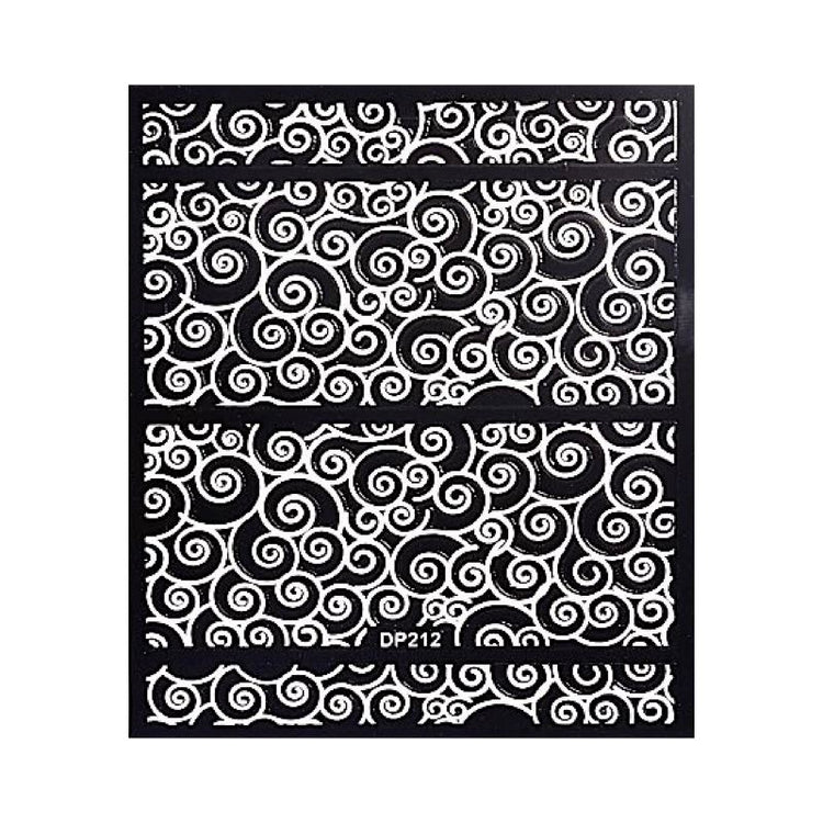 White Flowers Lace Nail Art Stickers - NSI Australia