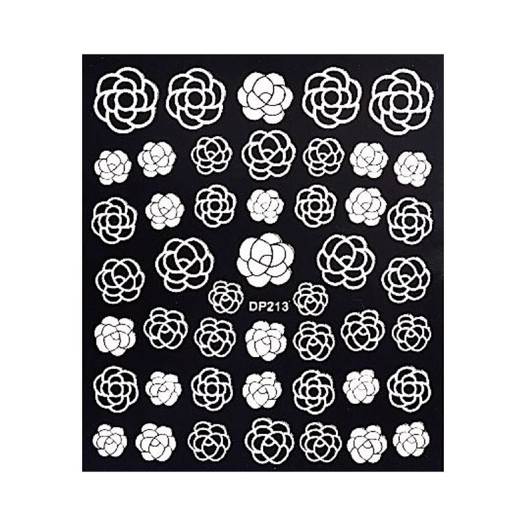 White Flowers Lace Nail Art Stickers - NSI Australia