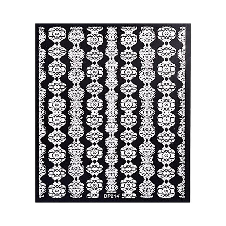 White Flowers Lace Nail Art Stickers - NSI Australia
