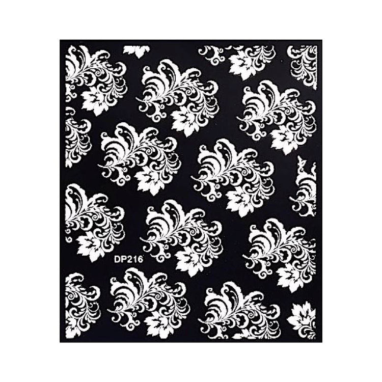 White Flowers Lace Nail Art Stickers - NSI Australia