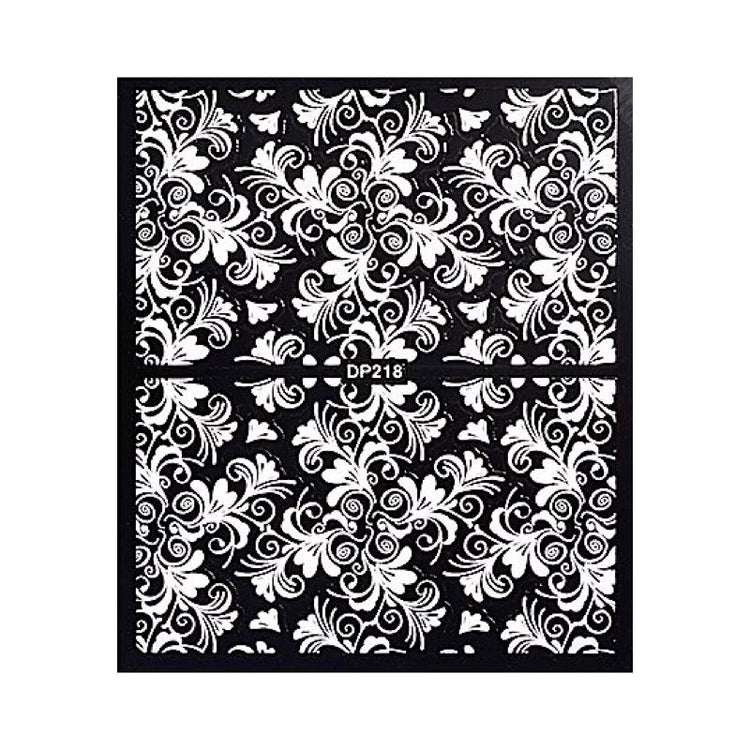 White Flowers Lace Nail Art Stickers - NSI Australia