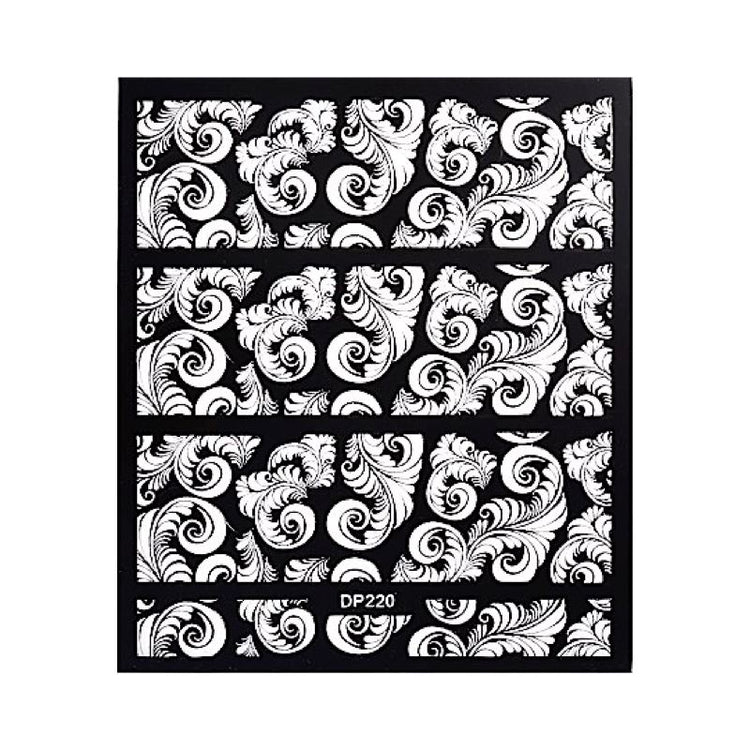White Flowers Lace Nail Art Stickers - NSI Australia
