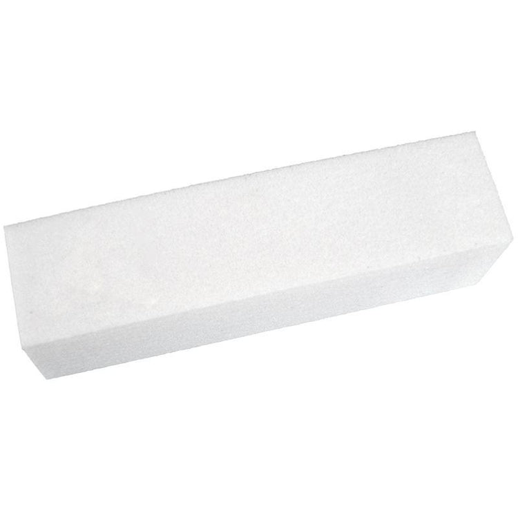 White Nail Buffer Block - Snow Buffer - NSI Australia